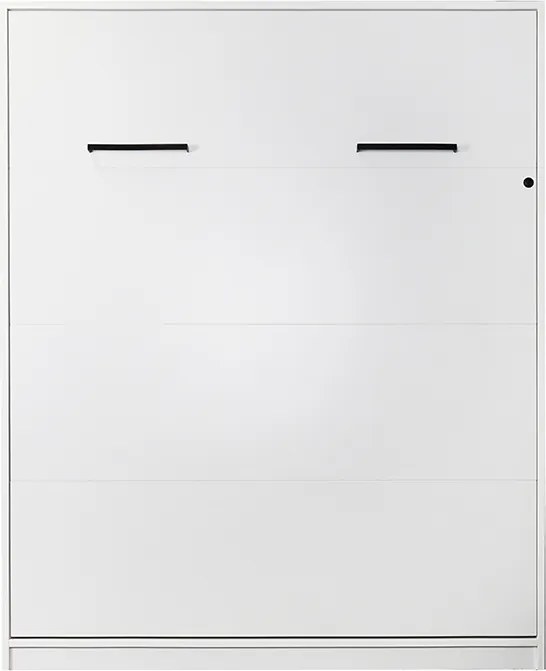 Moderný polohovateľný nábytok 160x200 vertikálny - matná biela