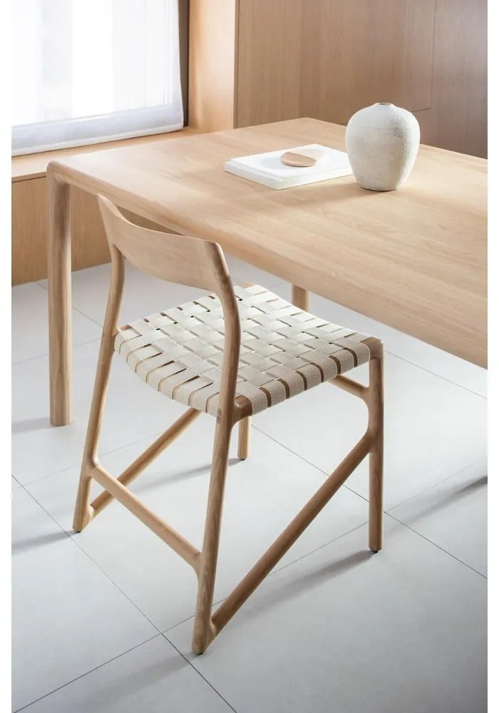 Jedálenský stôl z dubového dreva 90x200 cm Derven – Gazzda