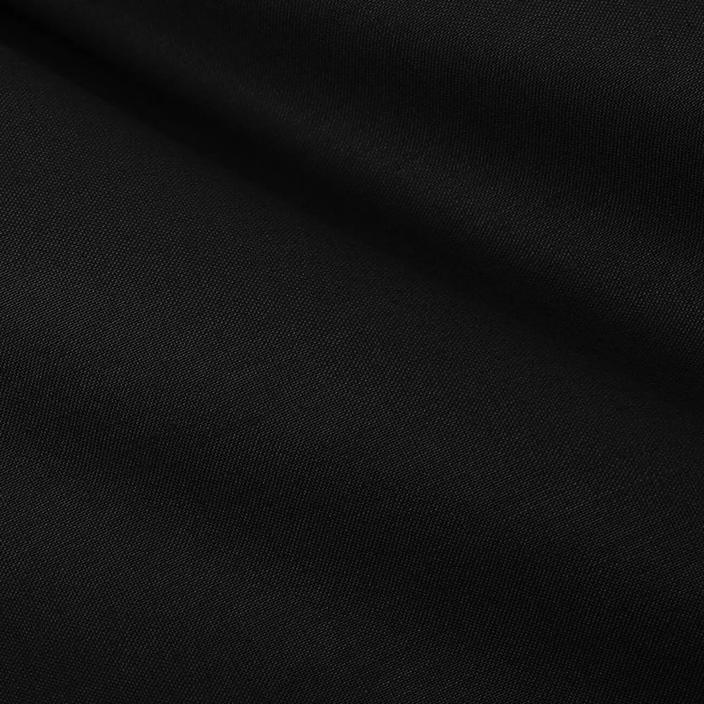 Goldea oválny obrus 100% bavlnené plátno - čierny 140 x 180 cm