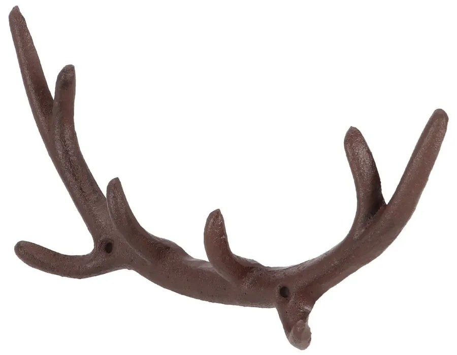 Hnedý kovový nástenný vešiak Antlers – Esschert Design