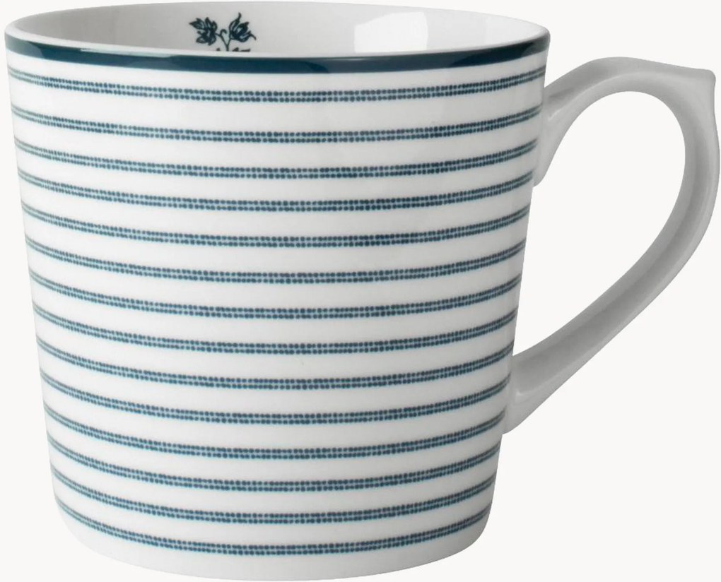 Porcelánové hrnčeky Candy Stripe, 4 ks