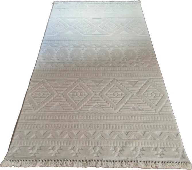 HU Krémovo, béžový moderný koberec TWIST CREAM 23929A Rozmer: 160x230 cm