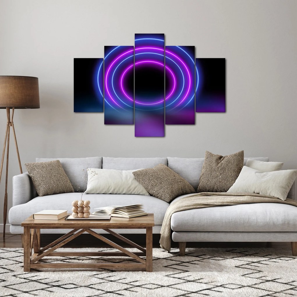 Obraz farebných kruhov (150x105 cm)