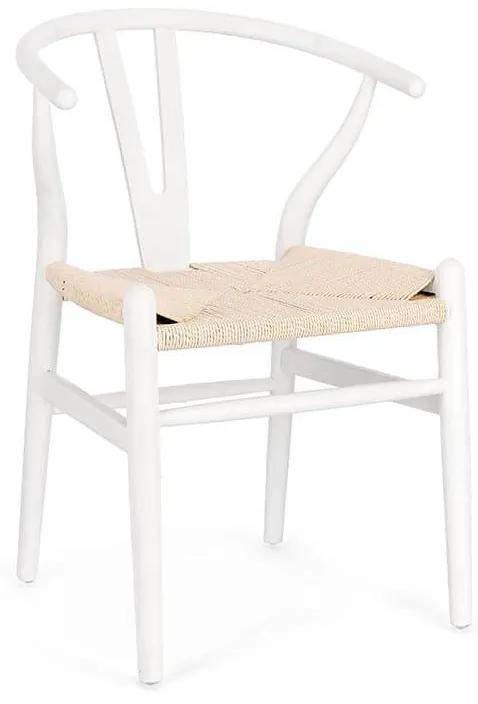 Jedálenská stolička arta bielá MUZZA