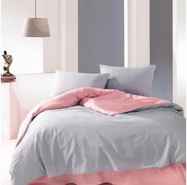 Bavlnené obliečky na dvojlôžko Suzy Pink, 200 × 220 cm