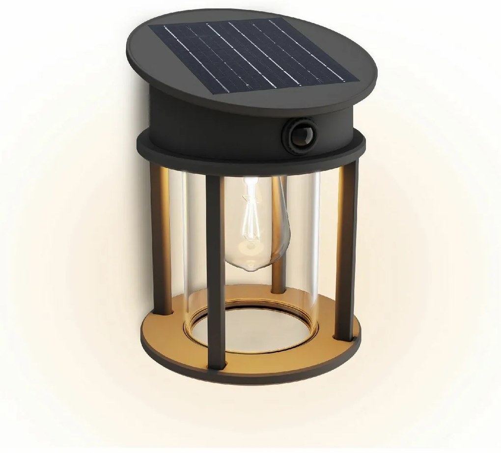 Philips Geri UltraEfficient solárne LED svietidlos antracitovým senzorom, 3,2 W, 2700 K