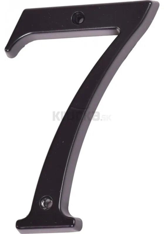 Číslo " 7 " čierne 120mm