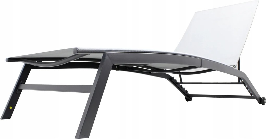 CH Záhradné polohovateľné lehátko Vega - sivá
