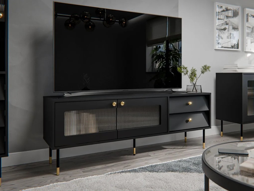 TV stolík Aurezi 150, Farby: čierny
