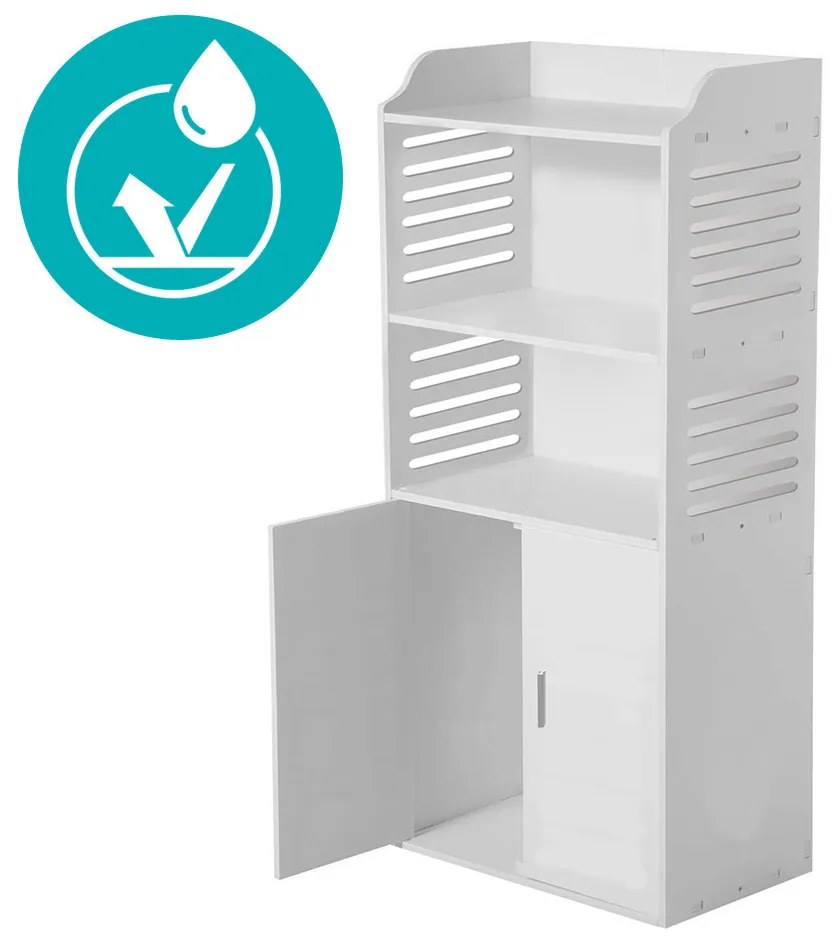 Malá kúpeľňová skrinka, biela