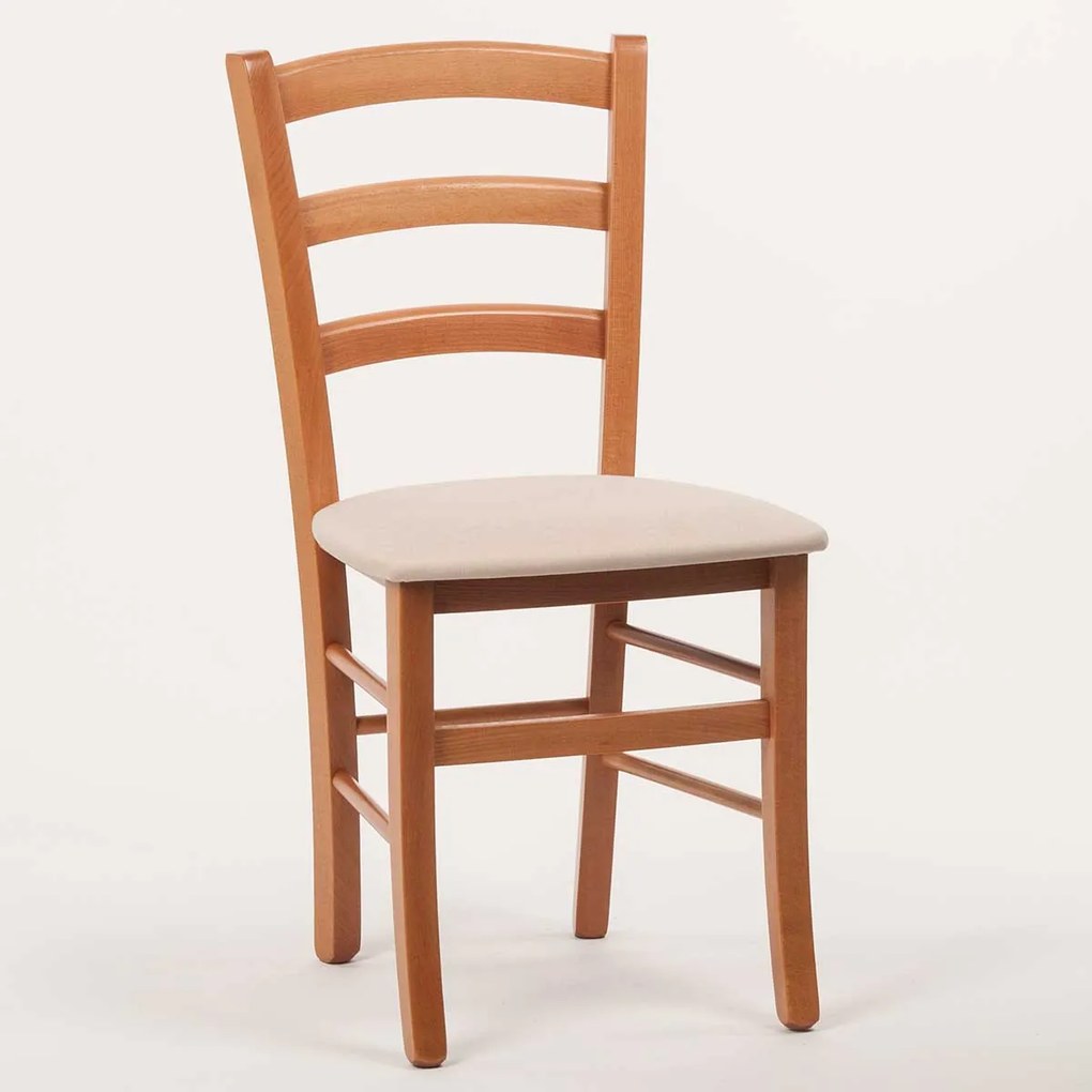 Stima stolička PAYSANE s čalúneným sedákom Vyberte odtieň ->: Jelša, Vyberte látku ->: LUX Béžová 25