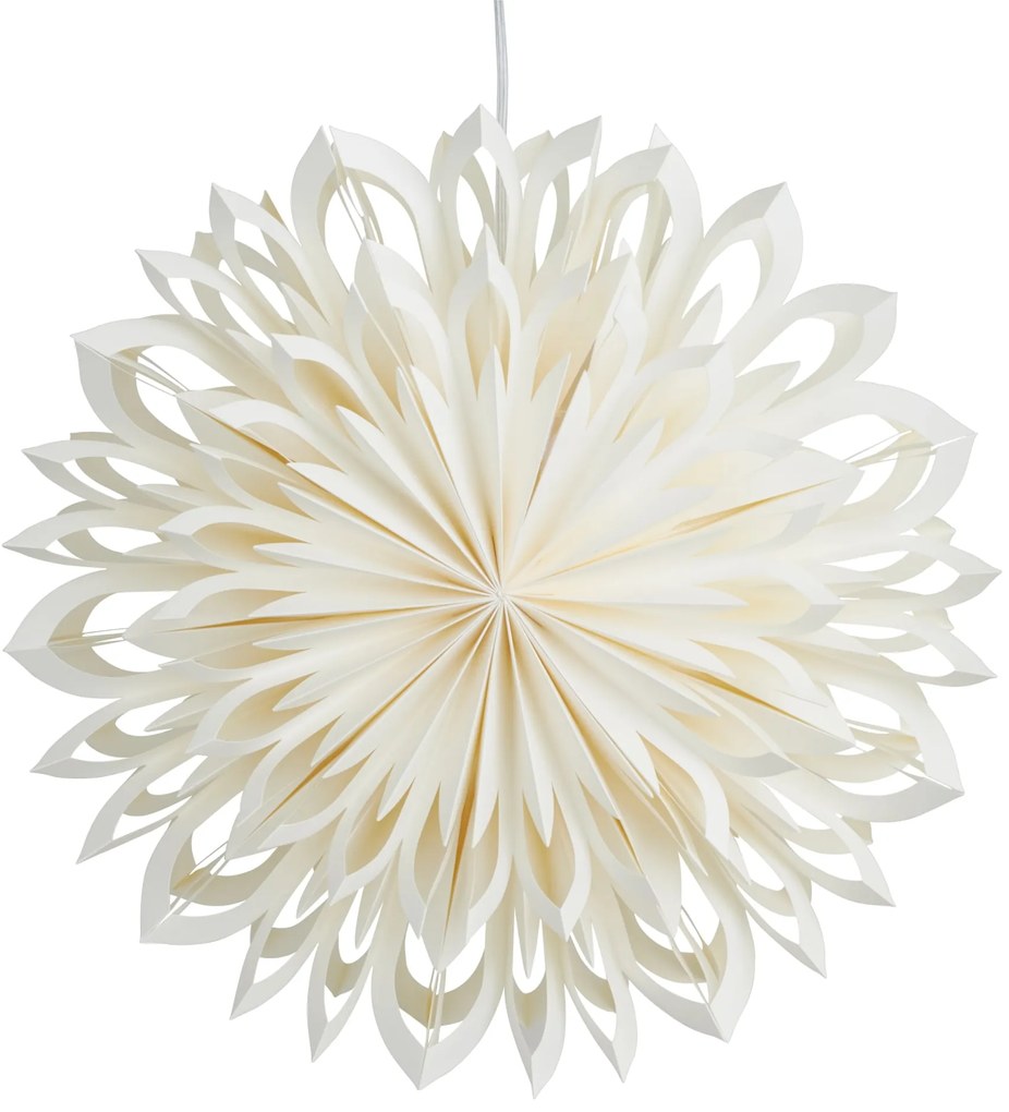 Watt & Veke Závesná svietiaca hviezda Clara white 50 cm