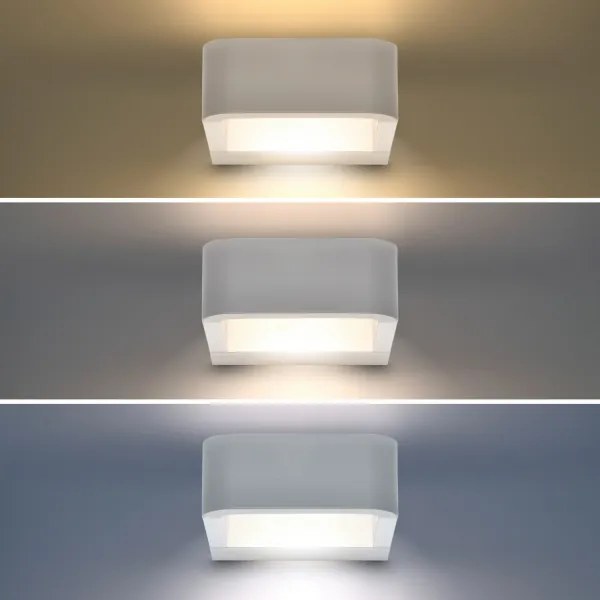 Brilagi - LED Vonkajšie nástenné svietidlo BARI LED/7W/230V biela IP54