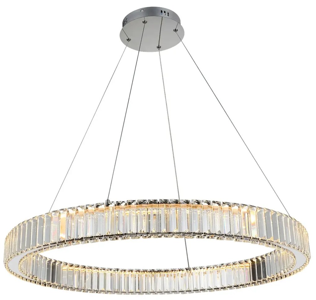 Luxusný stmievateľný luster Spark 80 Chrome