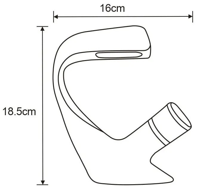 Mexen Cardo, umývadlová batéria, čierna matná, 747200-70