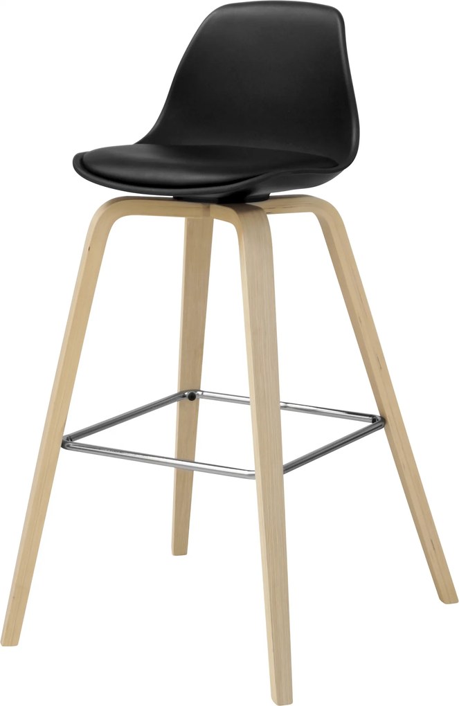 Bighome - Barová stolička ZAKI, čierna