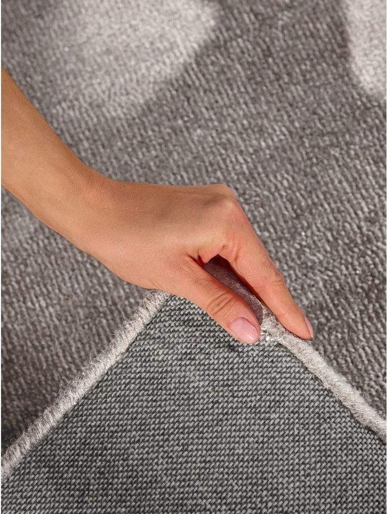 Sivý ručne tkaný koberec s prímesou vlny 80x150 cm Kari – Villeroy&Boch