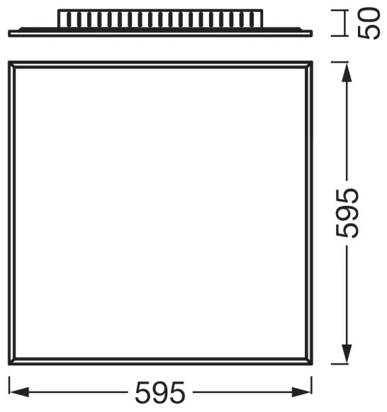 Osram - prisadený LED panel PLANON LED/40W/230V 59,5x59,5 cm biela