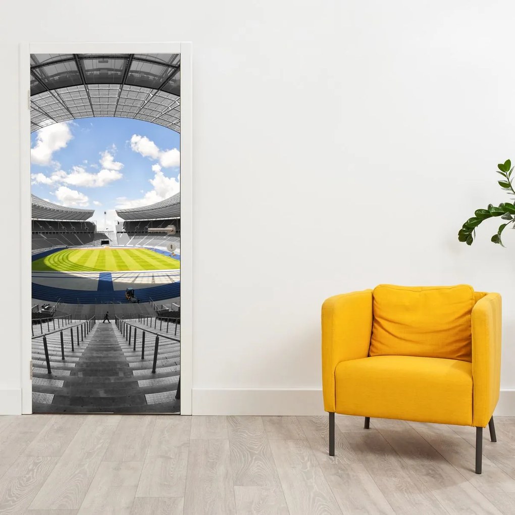 Fototapeta na dvere - Futbalový štadión (95x205cm)