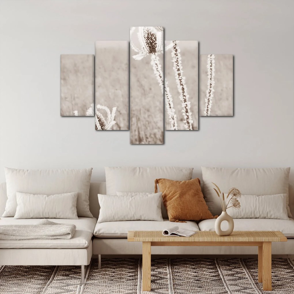 Obraz - Bodliak v zime (150x105 cm)