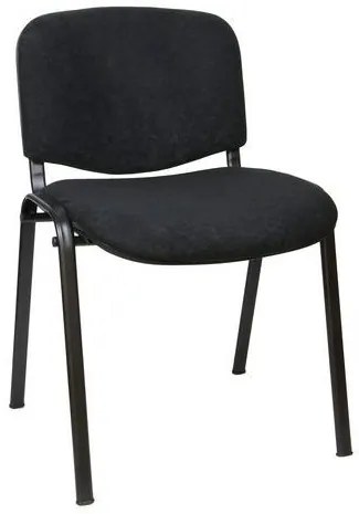 Konferenčná stolička ISO Velours Black, čierna