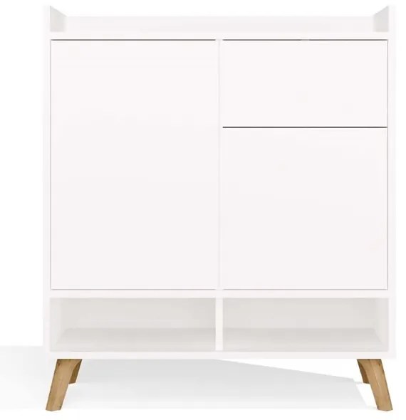 Komoda Colin 80 cm biela/dub remeselný