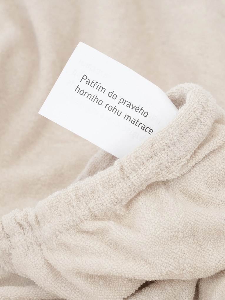 Froté plachta 180 × 200 cm - prírodná