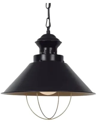 Industry black závesné svietidlo s retiazkou Ø34*120