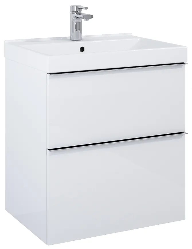 LOTOSAN SCARLET skrinka pod umývadlo / dosku 60 cm biela lesklá 60 x 63,5 x 44,9 cm LN6805