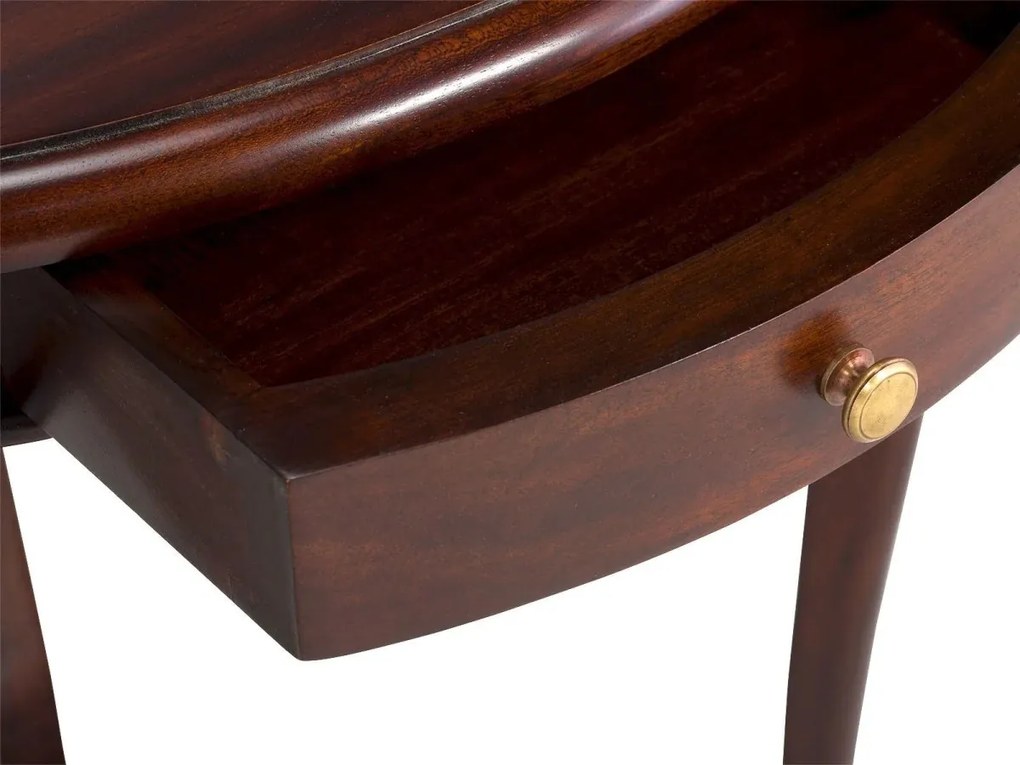 furniture-nabytek.cz - Masívny rohový toaletný stolík Cambridge z mahagónu, lakovaný, hnedý