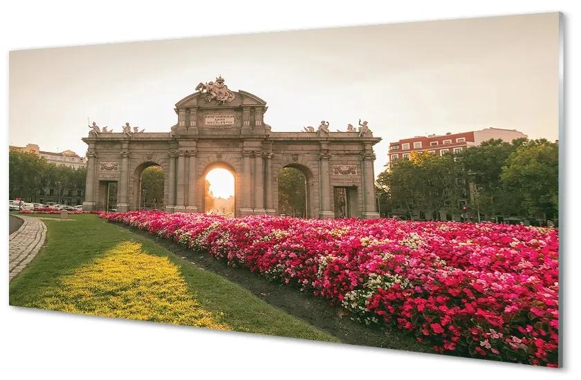 Sklenený obraz Španielsko Dvere Alcala v Madride 120x60 cm