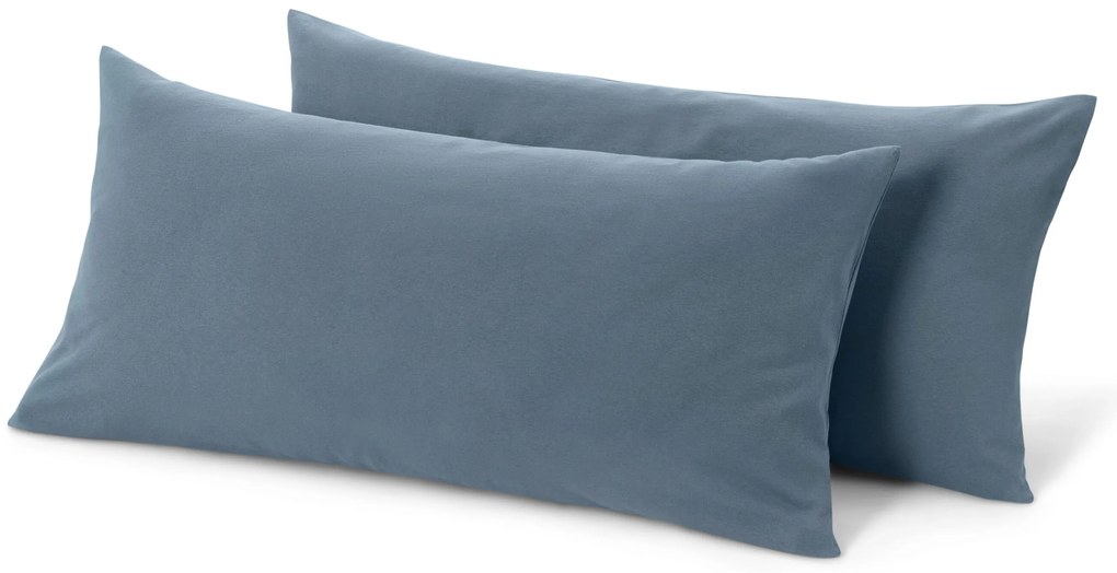 Džersejové obliečky na vankúš, 2 ks, modré