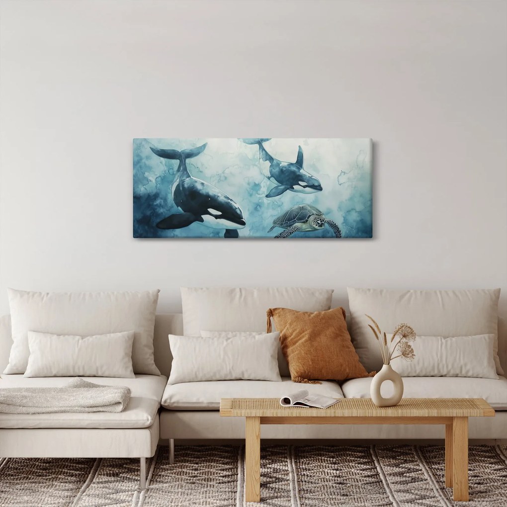 Obraz - Podmorská maľba (120x50 cm)