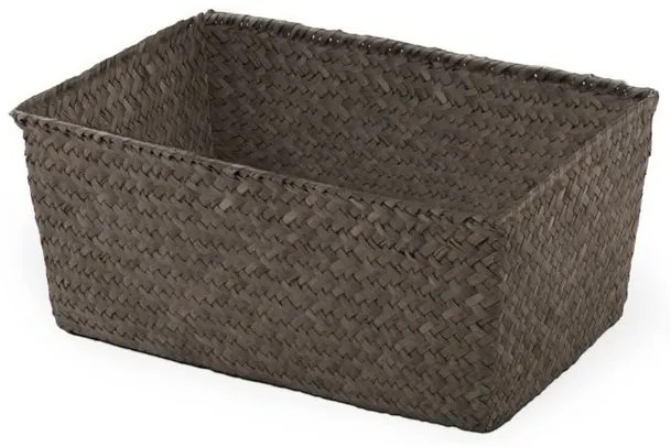 Pletený košík Compactor 30 x 20 x 13 cm, tmavo hnedá