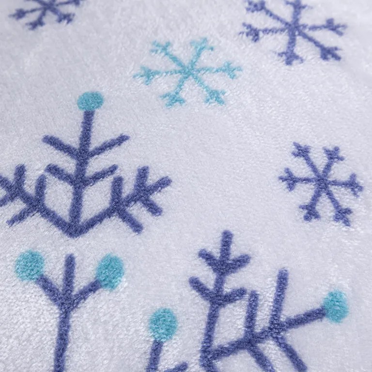 Súprava 2 ks obliečok na vankúšiky z mikroplyšu VLOČKY 40 x 40 cm