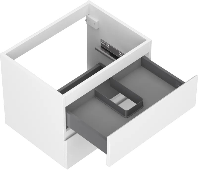 Mexen Orio, kúpeľňová skrinka 60 cm, 2 zásuvky, biela matná, 91A10-06047-2-BFF01