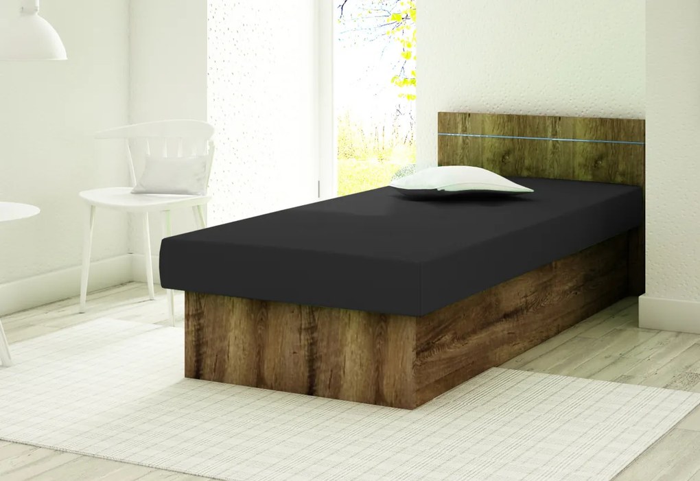 Pohovka BERTA, 190x80x38, suedine 24/biela