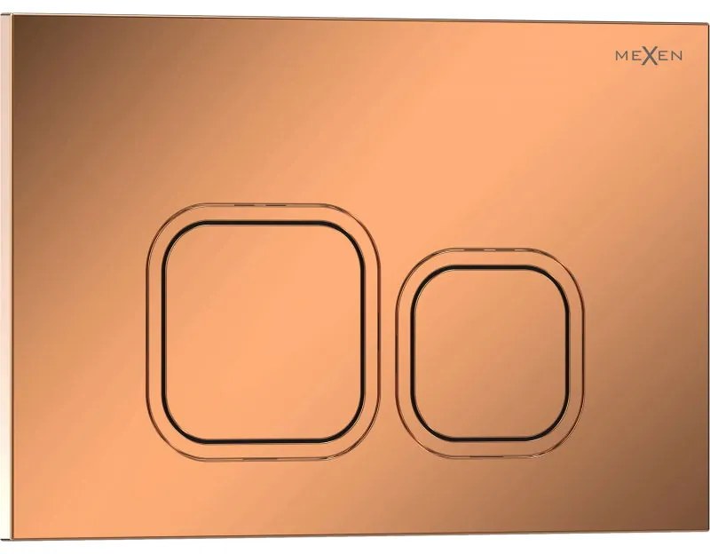Mexen Tex 03, splachovacie tlačidlo, ružové zlato lesklá, 6103-09