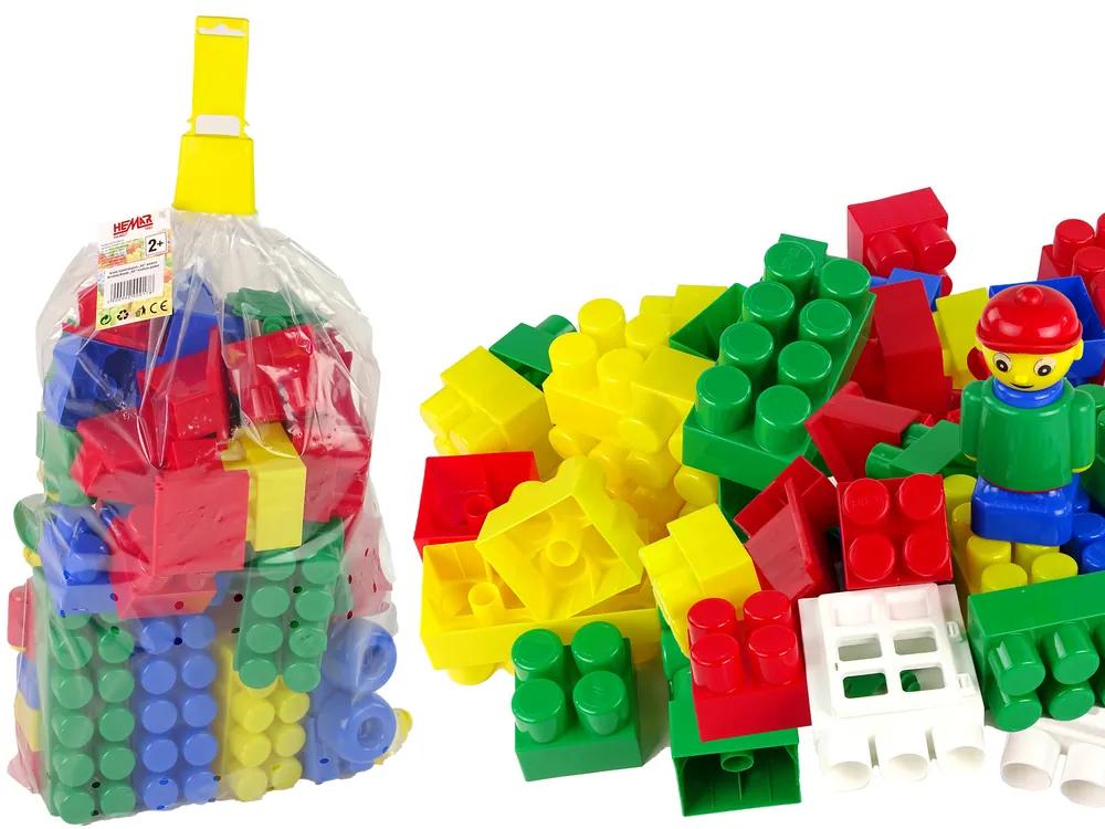 Lean Toys Stredný balík stavebnice – 65 prvkov