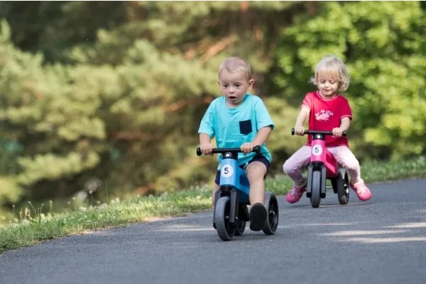 Funny Wheels - odrážadlo 2v1 RIDER SPORT modrá/čierna