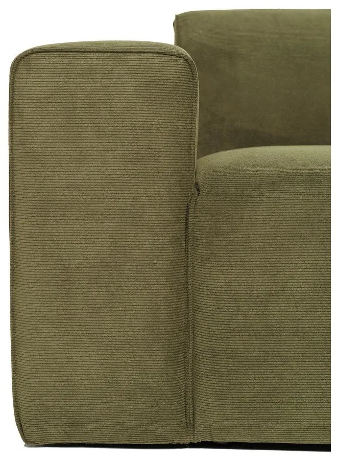 Zelená menčestrová pohovka 202 cm Sting - Scandic