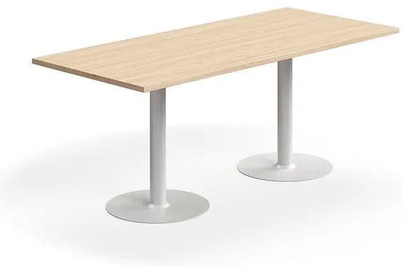 Stôl VERTICUS, 1800x800x720 mm, dub/biela