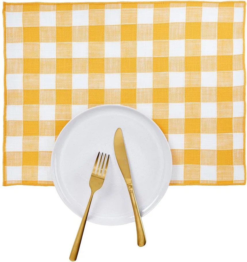 MEDLEY Prestieranie látkovej kocky 47 x 35 cm - žltá
