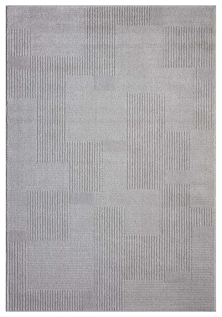 Dekorstudio Moderný koberec do obývačky FLAIR 177 - sivý Rozmer koberca: 200x290cm