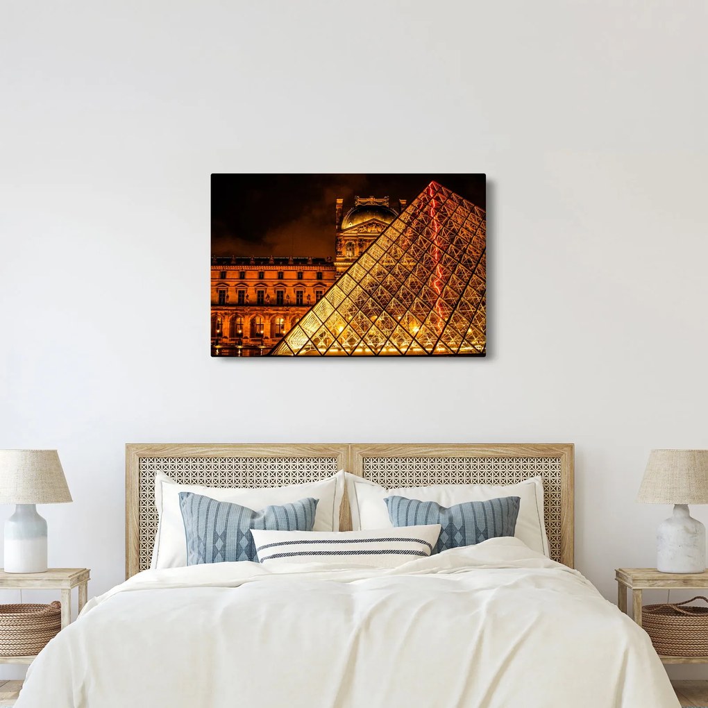 Obraz Louvre v Paríži (90x60 cm)