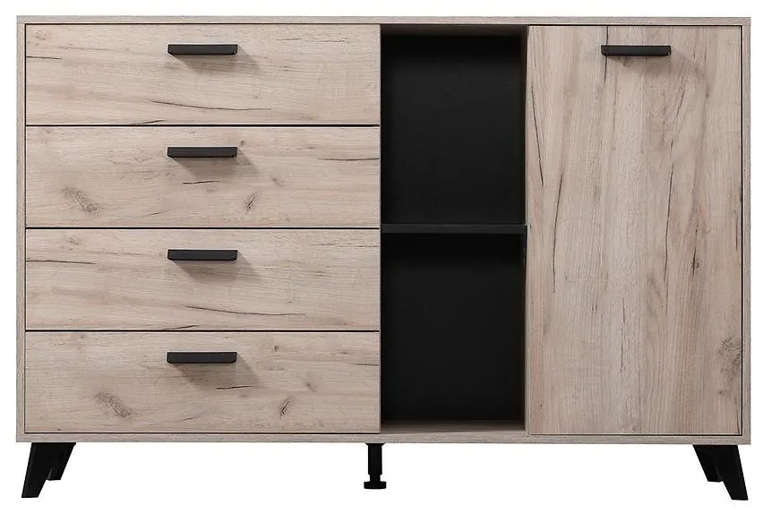 Komoda Umbria 3K4F šedá dub 11008659