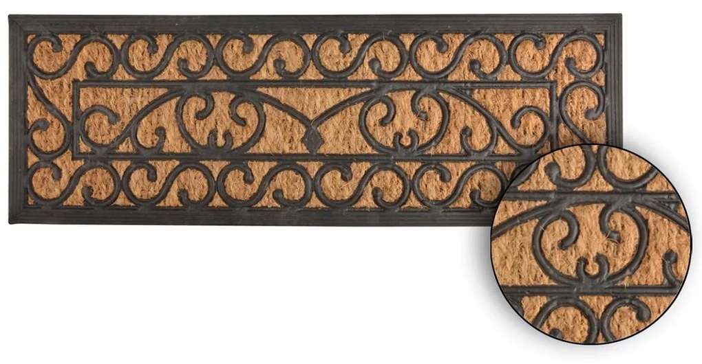 Esschert Design Vonkajšia rohožka Grace, 75x25 cm