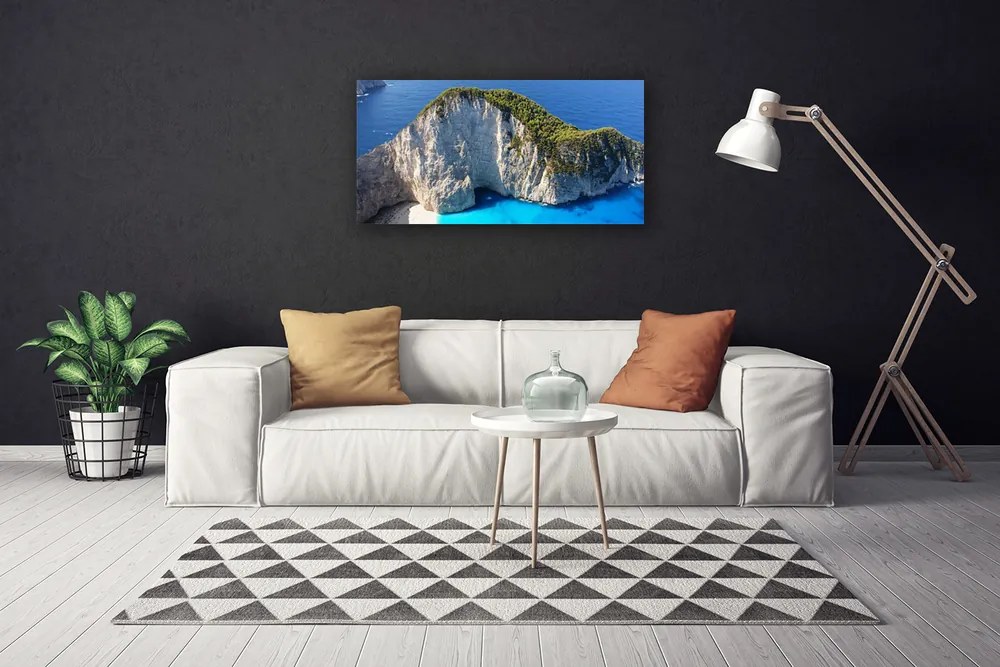 Obraz na plátne Skaly more príroda 140x70 cm