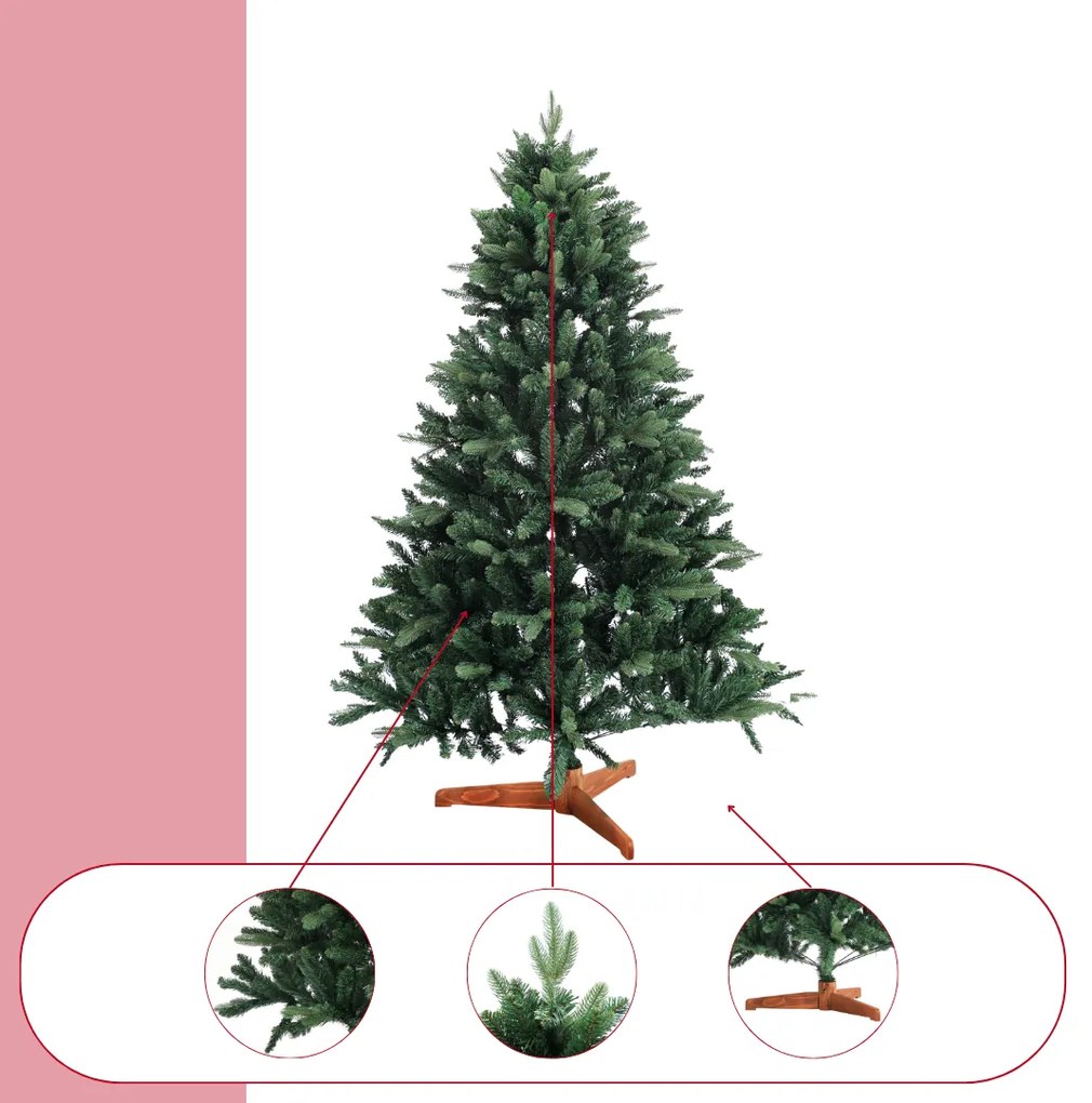 Umelý vianočný stromček FROST, 150cm, zelená Jurhan