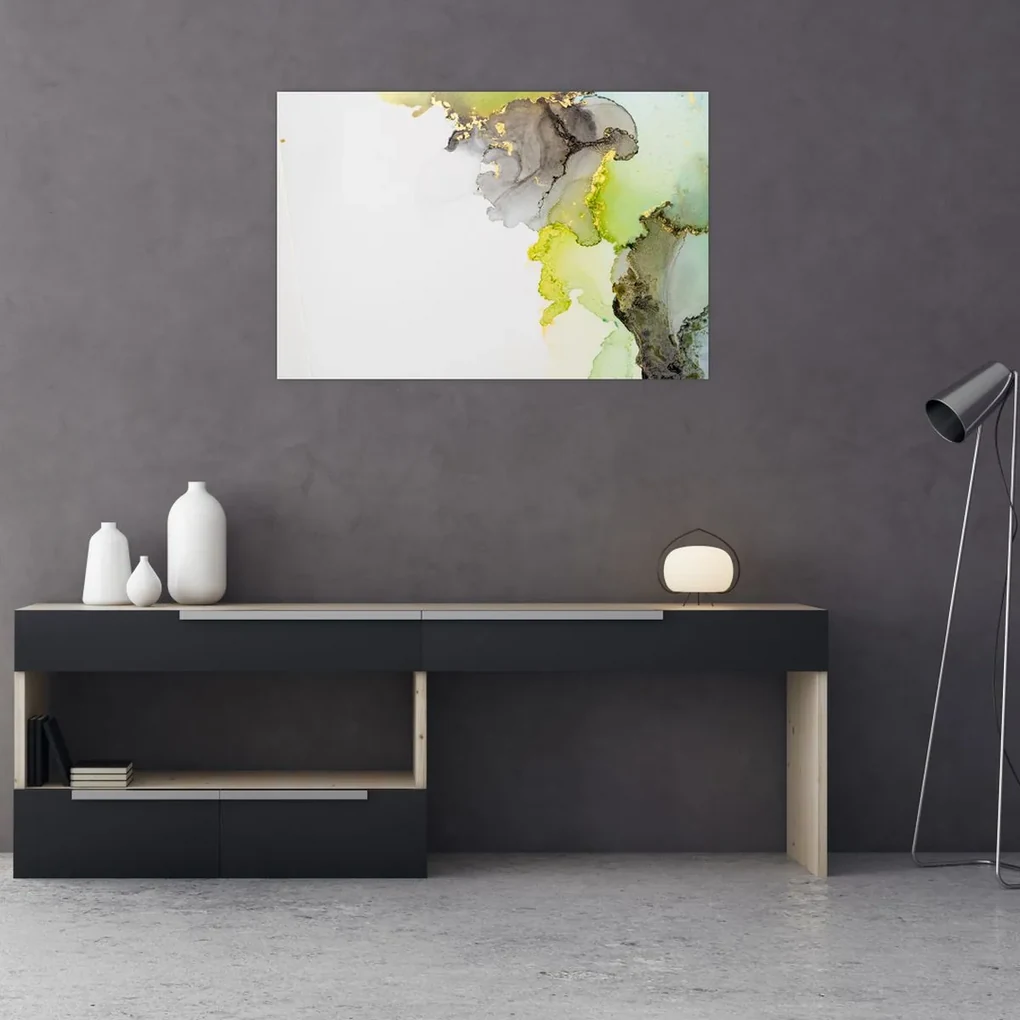 Obraz - Abstraktné umenie atramentom (90x60 cm)
